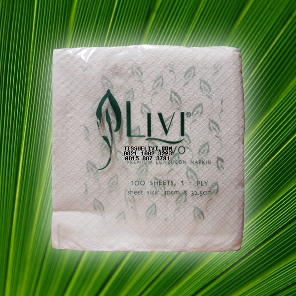 Napkin Luncheon Full Embosse Livi Evo Premium 60 Pack X 100 Sheet / Dus